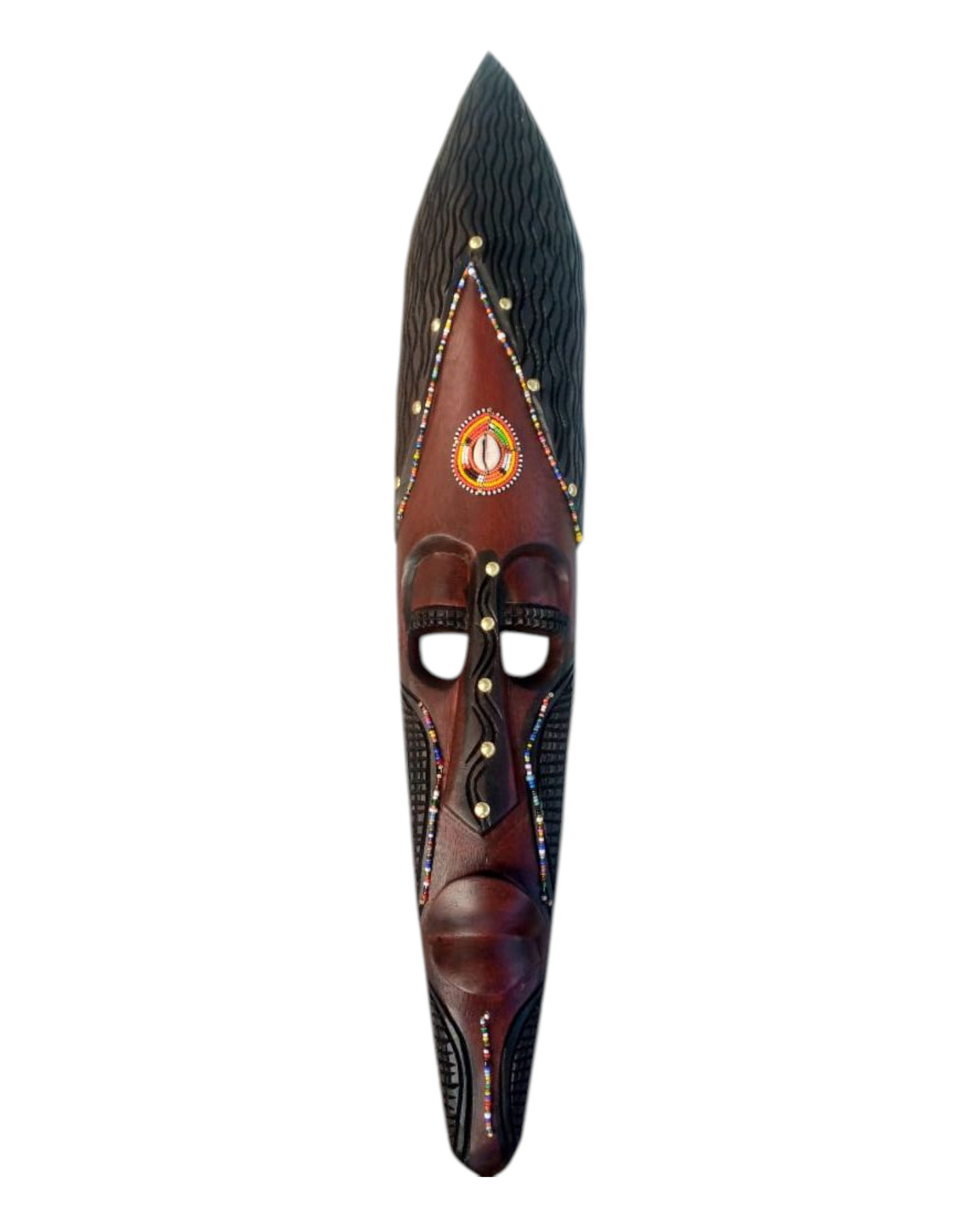 Handcrafted African Mask, sculptured mask, wall hanging, hom3 decoration, Empowering Women Through Craft